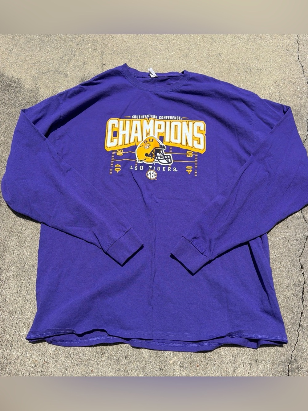 LSU Southeastern Conference champions Purple Long Sleeve Tee